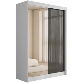 altdecor Schiebetürenschrank VESLI 120 x 215 x 61 cm Weiß