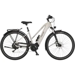 FISCHER Trekking E-Bike Viator 7.0i - hellgrau, RH 50 cm, 28 Zoll, 630 Wh XS