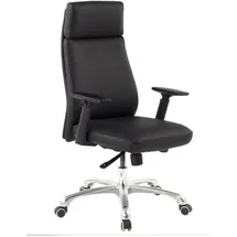 FineBuy Porto Leder Schwarz
