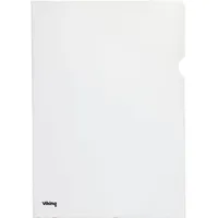 Viking Premium Klarsichthülle A4 Genarbt Transparent PP (Polypropylen) 120
