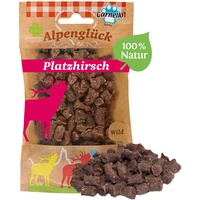 Carnello Hundesnack – Alpenglück Platzhirsch – Hundefutter trocken Getreidefrei, Hunde Leckerlis Getreidefrei – Hundeleckerli Getreidefrei - Wiederverschließbare Beutel (1 x 60g)