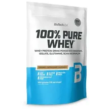 BIOTECH 100% Pure Whey Karamell Cappucino Pulver 454 g