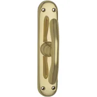 grundmann Fenstertrieb ELEGANT 521 gebogen, Messing poliert, 1 Stück Fenstergriff / Beschläge