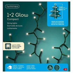 Kaemingk Lichterkette LED 1-2 Glow Lichterkette Timer8h Dimmer5F 2,4m 88 grün