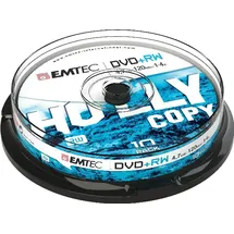 Emtec ECOVPRW47104CB, DVD-RW Tortenschachtel, 10 Stück(e), 4,7 GB