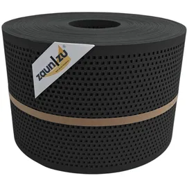 zaunzu® Sichtschutzstreifen 50 m x 19 cm x 0,1 cm Anthrazit Metall