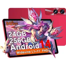 ujj Android Tablet 11" 5G (2024) 24 GB RAM 256 GB Rot