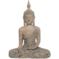 Chic Antique Buddha Figur aus Polyresin, H41/L30/B16 cm