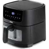 Domo DO542FR Heißluft-Fritteuse 4 l 1350 W Timerfunktion, mit Display, Überhitzungsschutz,