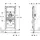 Geberit Duofix Vorwand-Element für Urinal 112-130 cm