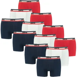 Levis Herren Sportswear Logo Boxer Brief 6er 9er 12er Multipack in XL Weiß / Blau / Rot