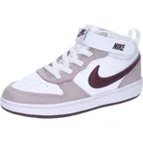 Nike Kinder Sneaker Court Borough Mid 2 (TDV) CD7784-118 27 - White/Burgundy Crush-Plat