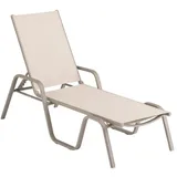 Kettler Basic Plus Gartenliege Aluminium/Outdoorgewebe Taupe