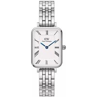 Daniel Wellington Uhr - Watch DW Quadro Roman Numerals 20x26 5-link S Whit - Gr. unisize - in Silber - für Damen