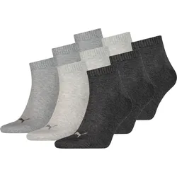 9 Paar Puma Unisex Quarter Socken Sneaker Gr. 35 - 49  für Damen Herren Füßlinge 47/49