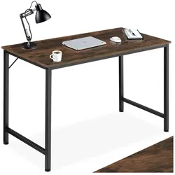 tectake® Schrebitisch, Industrial Style, große Beinfreiheit, Höhe 75,5 cm