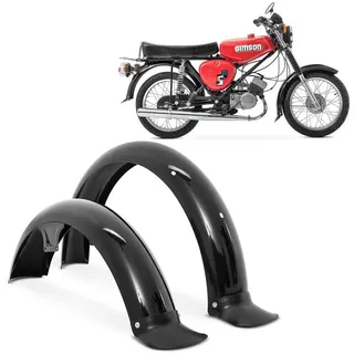 Craftride Schutzblech vorne + hinten kompatibel mit Simson S50/ S51/S70 Kotflügel Schmutzfänger sw