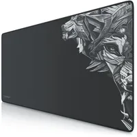 Titanwolf Gaming Mauspad XXL Wolfmotiv Schwarz