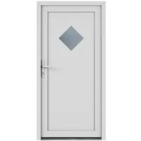 Solid Elements Nebeneingangstür 8001  (98 x 198 cm, DIN Anschlag: Links, Weiß)