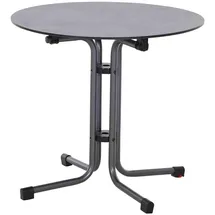 Siena Garden Sola Klapptisch Ø 80 x 70 cm anthrazit/dark grey