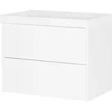 Germania Waschtisch Bisbee (2-St), Waschtisch-Unterschrank weiß 80 cm x 58 cm x 45 cm