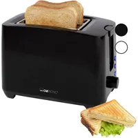 Clatronic TA 3801 S Toaster schwarz Toaster, Schwarz