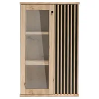 Jarstol Vitrine CALI 03 zweitürige Kommode niedrige Glasvitrine mit