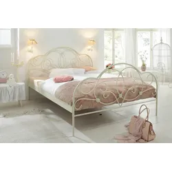 Metallbett HOME AFFAIRE "TOPSELLER", weiß, L:205cm, Betten, mit aufwendiger Verzierung, romantischer Stil