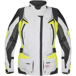 Germot Allround Damen Motorradjacke hellgrau-gelb - hellgrau-neongelb - 34D