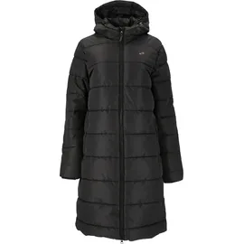 Whistler Wintermantel "Amaret", Damen, Gr. 42, schwarz, 100% Polyester, unifarben, lang, ohne Ausschnitt, Mäntel Wintermantel, mit Kunstdaunenpolster und 2-Wege-Reißverschluss
