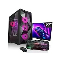 SYSTEMTREFF Gaming Komplett PC Set Intel Core i9-12900F 16x5.1GHz | Nvidia GeForce RTX 4090 24GB DX12 | 2TB M.2 NVMe + 2TB HDD | 32GB DDR5 RAM | WLAN Desktop Paket Computer für Gamer, Gaming