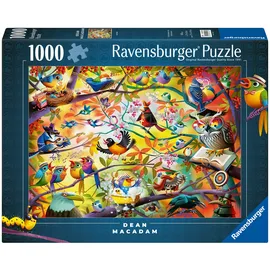 Ravensburger Erwachsenenpuzzle 1000 Teile - Dean MacAdam: Fleißige Vögelchen