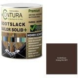 Contura Bootslack Farbig SEIDENMATT Yacht- Buntlack Metall Holz GFK Holzlack Boot Farblos (Dunkelbraun - RAL 8017 Analog, 1 Liter)