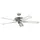 Pepeo Potkuri 132 cm Deckenventilator stahl/weiß/weiß-rattan