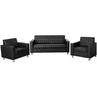 MCW Wohnlandschaft Pori-3-1-1, Set, Bodenschonende Kunststoff-Gleiter schwarz