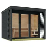 Karibu Angelus inkl. 9 kW Ofen + int. Steuerung + Dachkranz