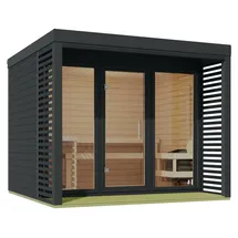 Karibu Angelus inkl. 9 kW Ofen + int. Steuerung + Dachkranz