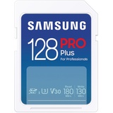Samsung PRO Plus for Professionals R180/W130 SDXC 128GB, UHS-I U3, Class 10 (MB-SD128S/EU)