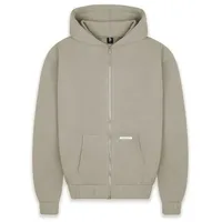 Bazix republiq Super Heavy Blank Zip-Hoodie - Beige -