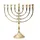 Nklaus Kerzenleuchter Menorah 32cm Messing Gold