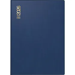 Rido Taschenkalender Technik II 10x14cm 2 Tage/Seite Kunststoff blau 2026