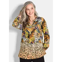 GOLDNER Elegante Printbluse Gelb 20