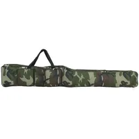VidaXL Angelrutentasche Grün Tarnfarben 150 cm Oxford-Gewebe