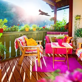 Relaxdays Taubenschreck Krähe, fliegend schwarz