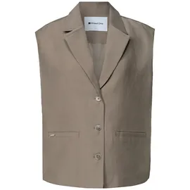 STREET ONE Kurzweste mit Reverskragen Beige 34