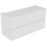 Keuco Edition 11 Modul-Unterbauschrank 31317270000 140 x 70 x 53,5 cm, Lack Seidenmatt, Glas weiß satiniert