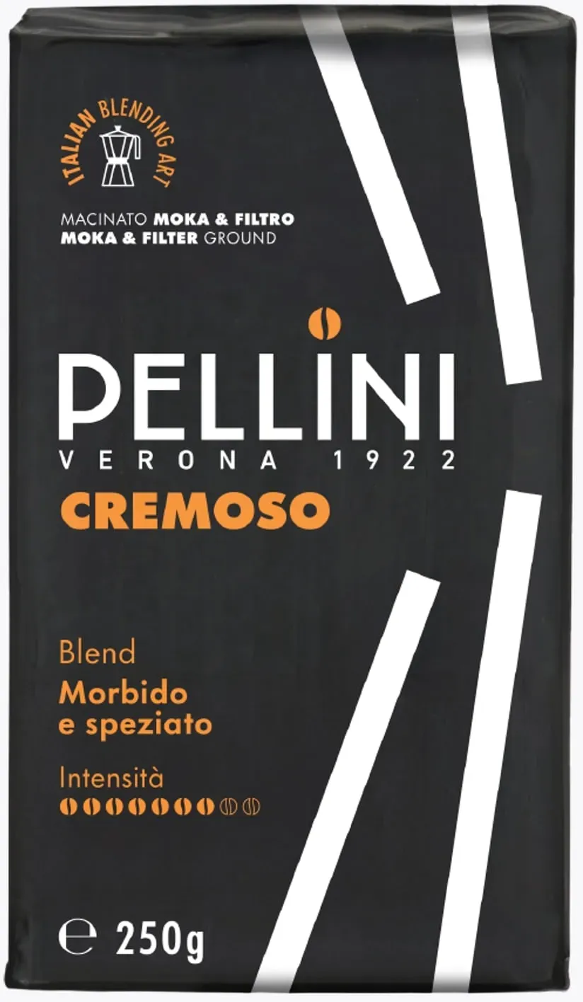 Pellini Cremoso gemahlen 250g Mokka & Filter