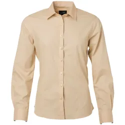 Damen Langarm Bluse "JN677" - XS - stone