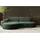 kaiser möbel Ecksofa Designer MODENA STUDIO stoff Dicker cord Poso Grün Links