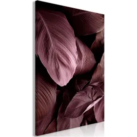 Artgeist Artgeist, Wandbild Velvet Leaves, Leinwand, Hochformat, 80 x 120 cm)